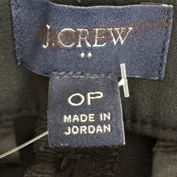 J.Crew Women's 0 Petite Belted Straight Leg Pleated Pant Black NWT - Picture 7 of 10